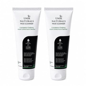 Unik Naturals Face Cleanser Duo (Pack of 2) – Acne Control & Skin Clarifying Facewash
